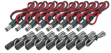 Комплект захранващи конектори - 8бр.женски, 8бр.мъжки - Q-See QSDCPG16