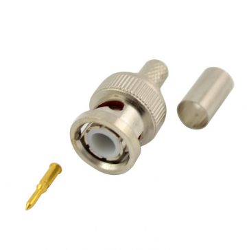 Конектор тип BNC, 75 ома, за RG59, за кримпване