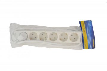 Разклонител, 6 контакта, 1.5м кабел