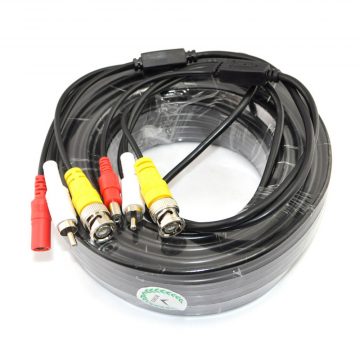 Комплект видео/аудио кабел + захранващ кабел 30м (с буксите)