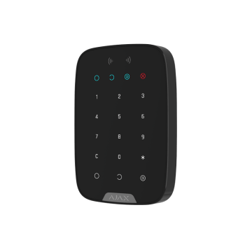 Безжична клавиатура за алармена система Ajax Keypad Plus  - черна