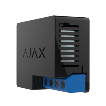 Безжично реле за захранване 110+230 V Ajax Wall Switch - черно
