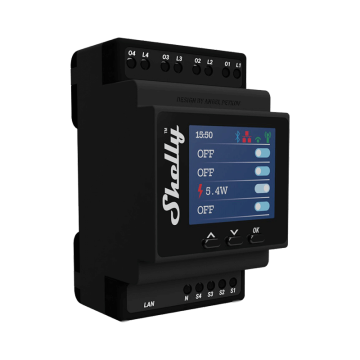 Четворно Wi-Fi реле Shelly Pro 4PM