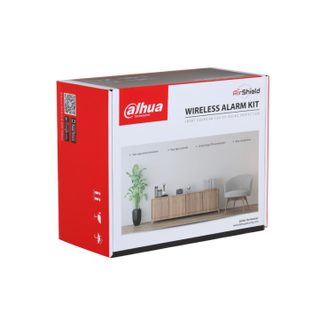 Комплект безжична алармена система Dahua ART-ARC3800H-03-W2-B WiFi - черна