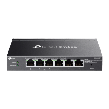 Суич TP-Link ES206GP Omada 6 port (4 x POE+)