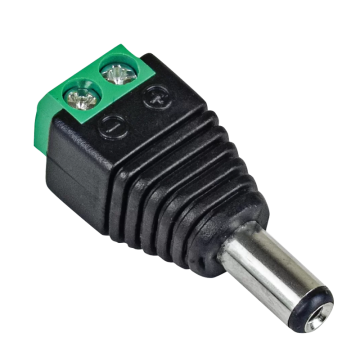 Захранващ конектор с болт 12V / 5.5 мм мъжки